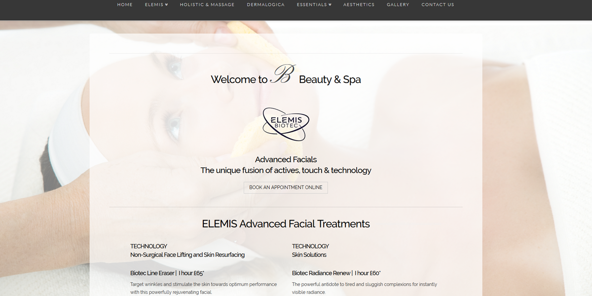 BBeauty and Spa | Website Design | Case Study